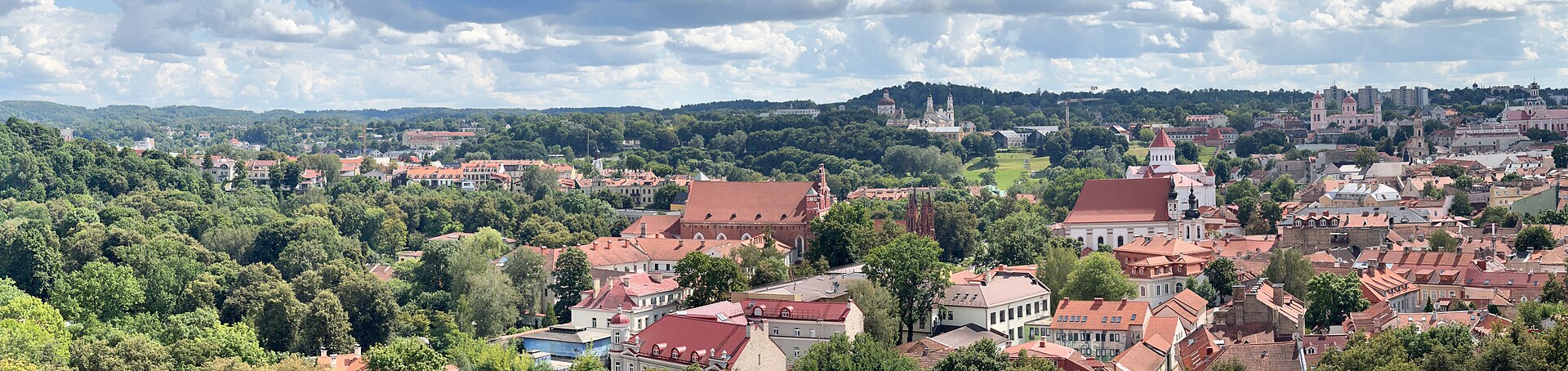 Панорама старого Вильнюса